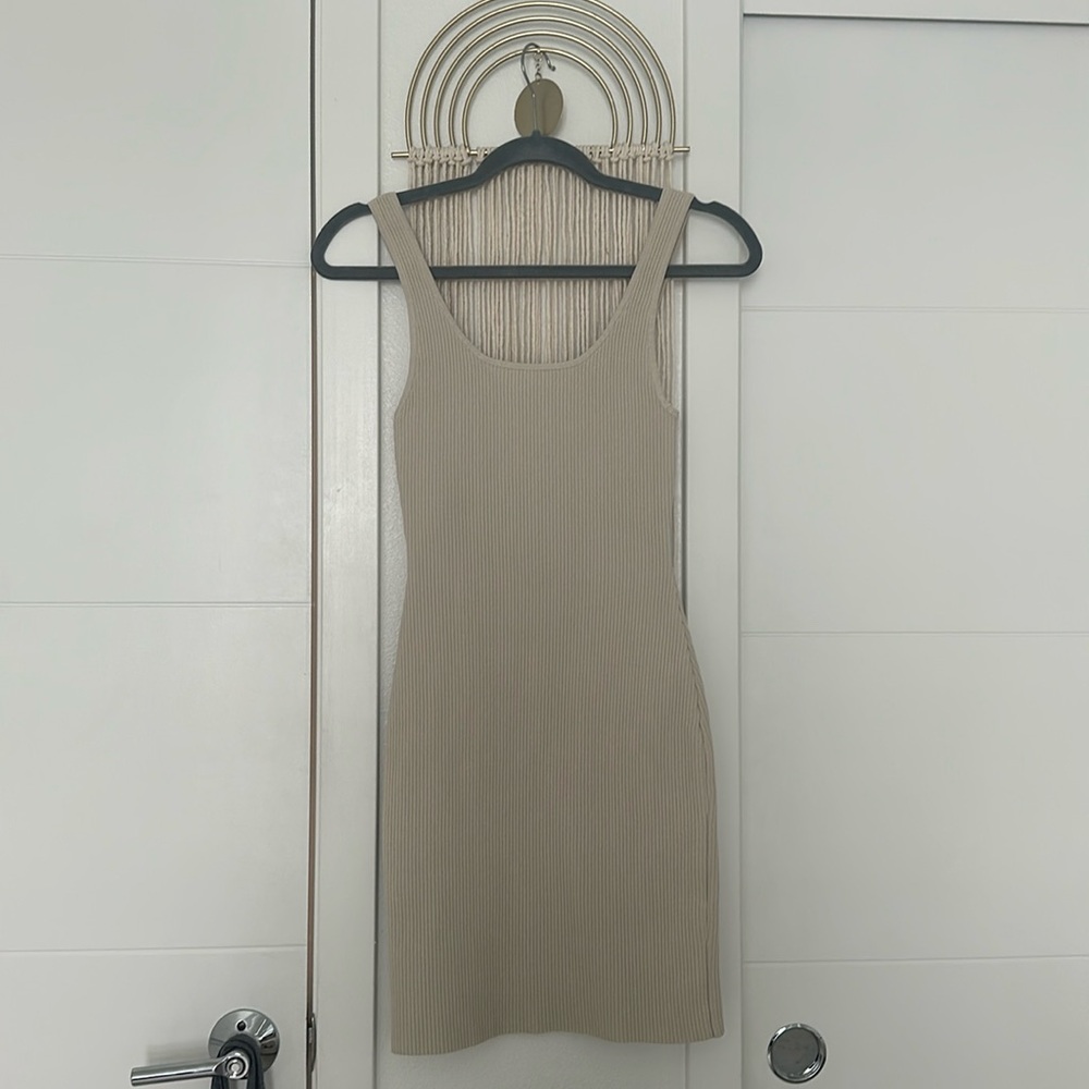 Aritzia Babaton Dress Beige